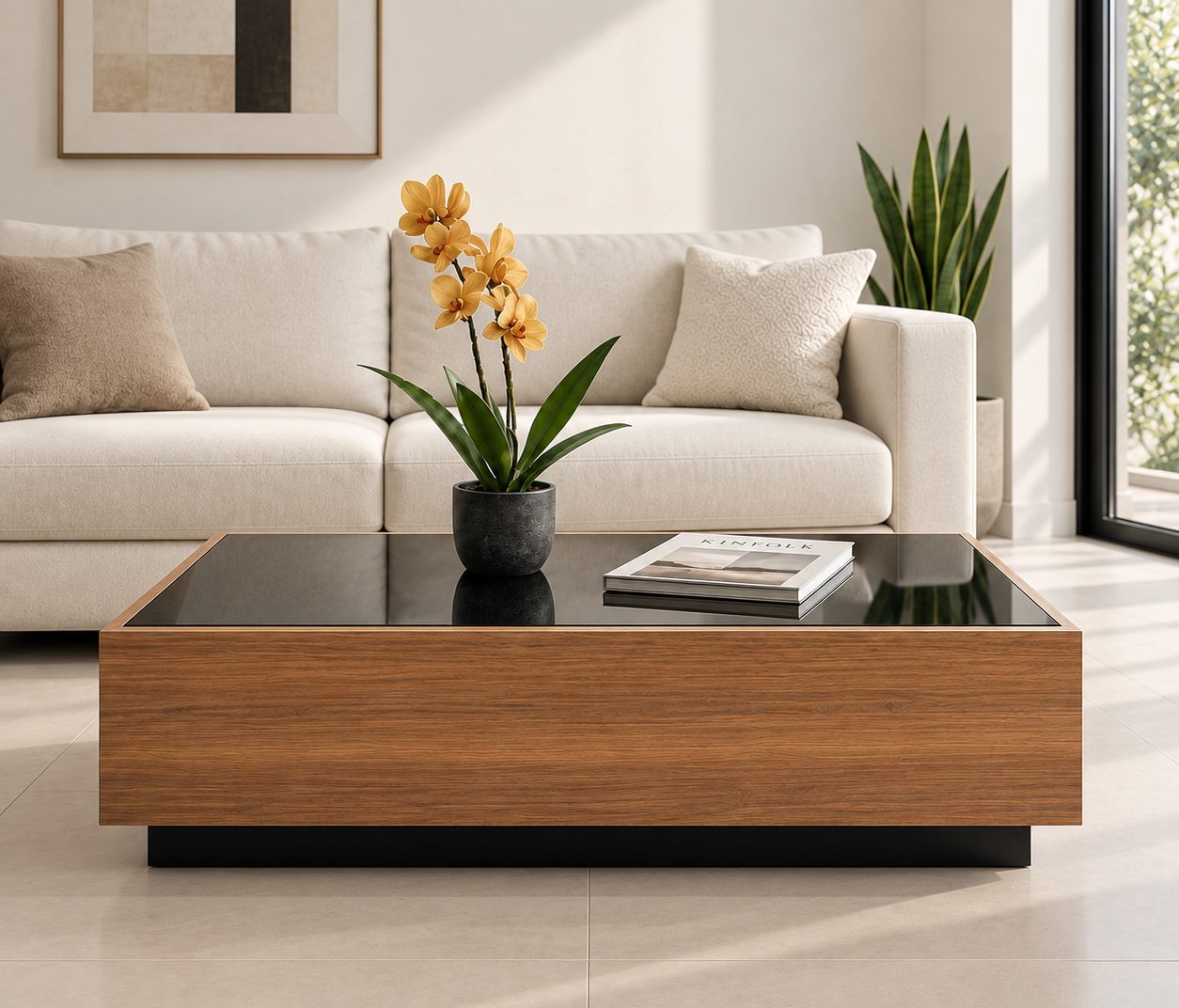 Mesa ratona Nexo, vista frontal